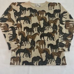 Horse crew neck